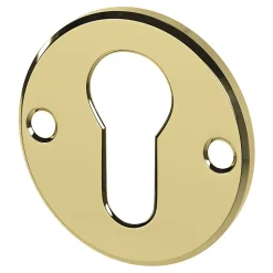 Rosace de fonction rond à visser GoodHome brillant or Ø48mm