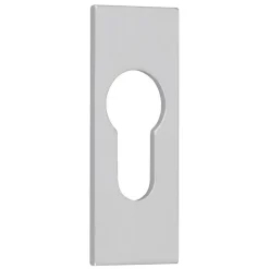 Rosace rectangulaire adhésive argent - Clé I - Argenta