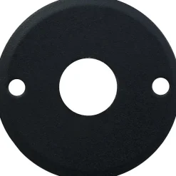 Rosace ronde acier noire - Bec de cane - Brionne