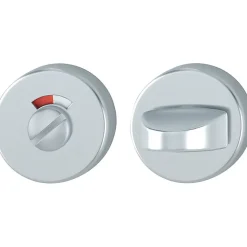Rosace ronde argent - Bec de cane - Amsterdam, Cortina et Verona - La paire - Hoppe et cie