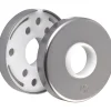 Rosace ronde aspect inox - Bec de cane - Cortina et Verona - La paire - Hoppe et cie