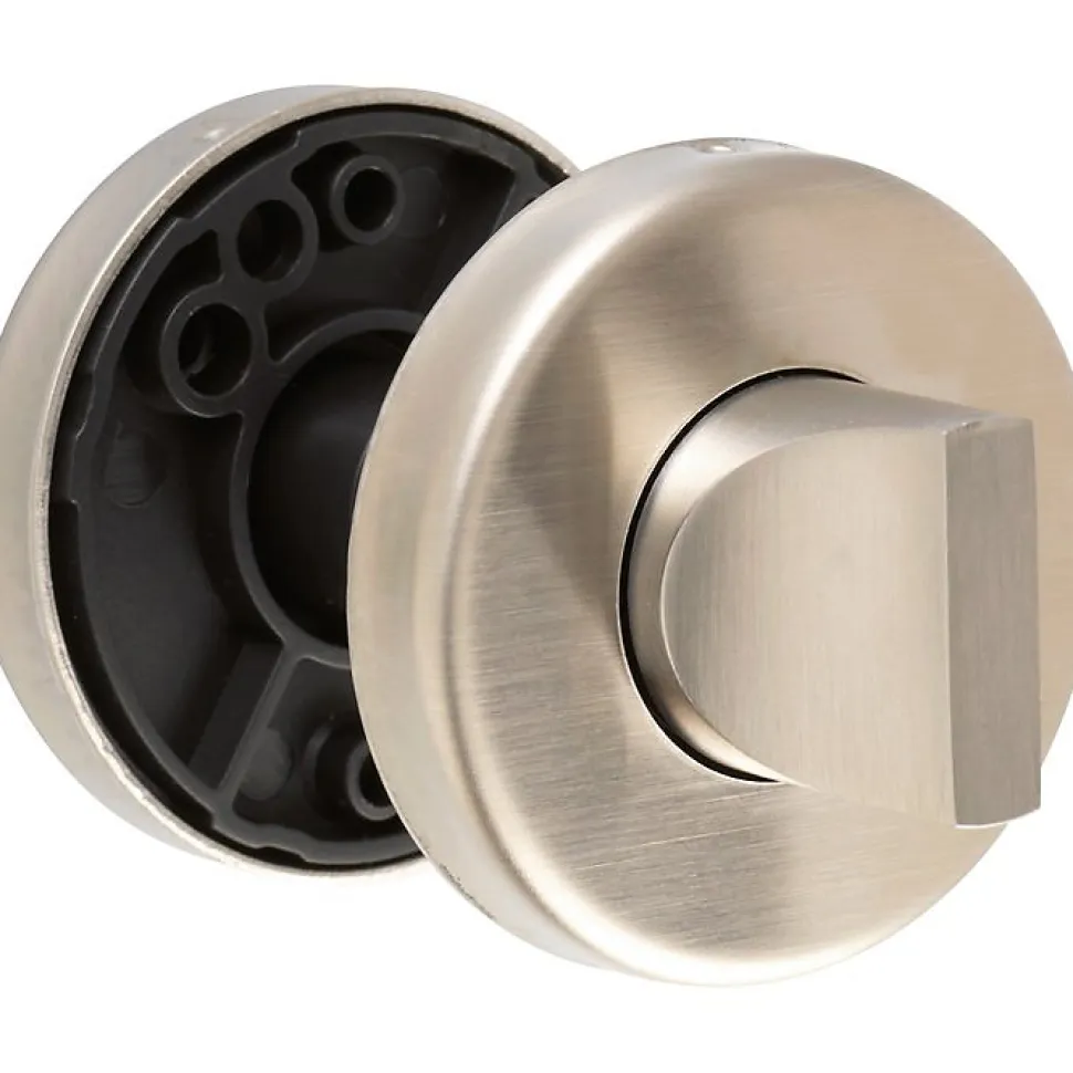 Rosace ronde inox satiné - Condamnation - Linox - La paire - Vachette