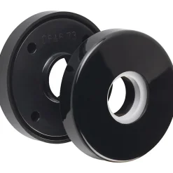 Rosace ronde noire - Bec de cane - NY92F et NY94F - La paire - Normbau