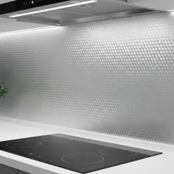 Rouleau adhésif aluminium au mètre - revêtement mural meuble de protection auto-adhésif étanche - 60cmx1m