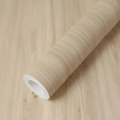 Rouleau adhésif bois chêne clair au mètre - Autocollants Revêtement Adhésif Cuisine Meubles Salle de bain - 60cmx3m