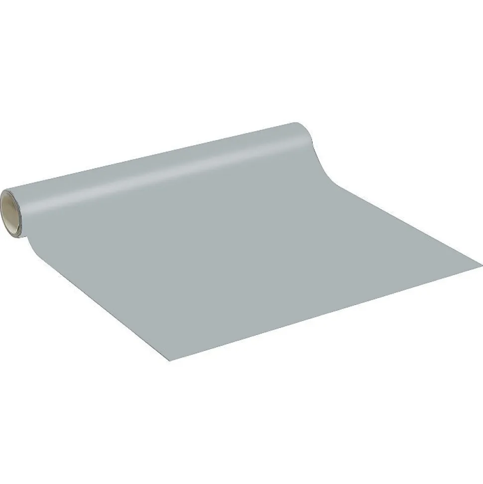 Rouleau adhésif décoratif Vinyle au Mètre - Sticker Lavable Imperméable Mur Cuisine Meubles - 60cmx1m - Argent