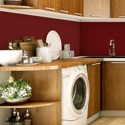 Rouleau adhésif décoratif Vinyle au Mètre - Sticker Lavable Imperméable Mur Cuisine Meubles - 60cmx2m - Bordeaux