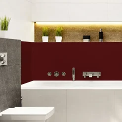 Rouleau adhésif décoratif Vinyle au Mètre - Sticker Lavable Imperméable Mur Cuisine Meubles - 60cmx2m - Bordeaux