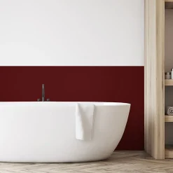 Rouleau adhésif décoratif Vinyle au Mètre - Sticker Lavable Imperméable Mur Cuisine Meubles - 60cmx2m - Bordeaux