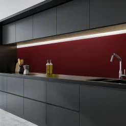 Rouleau adhésif décoratif Vinyle au Mètre - Sticker Lavable Imperméable Mur Cuisine Meubles - 60cmx2m - Bordeaux
