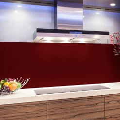 Rouleau adhésif décoratif Vinyle au Mètre - Sticker Lavable Imperméable Mur Cuisine Meubles - 60cmx2m - Bordeaux