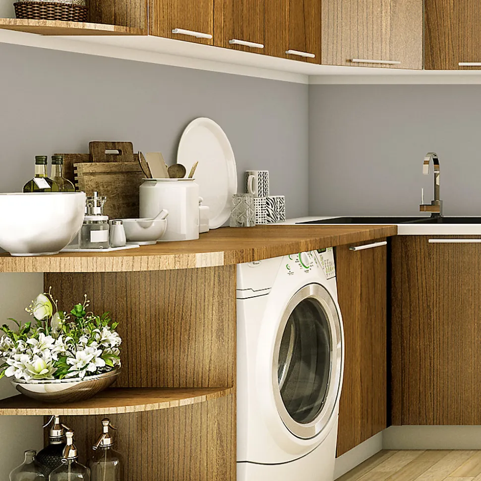Rouleau adhésif décoratif Vinyle au Mètre - Sticker Lavable Imperméable Mur Cuisine Meubles - 60cmx5m - Gris clair