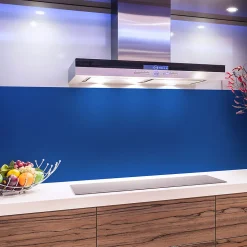 Rouleau adhésif décoratif Vinyle au Mètre - Sticker Lavable Imperméable Mur Cuisine Meubles - 60cmx1m - Bleu marine