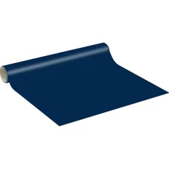 Rouleau adhésif décoratif Vinyle au Mètre - Sticker Lavable Imperméable Mur Cuisine Meubles - 60cmx1m - Bleu foncé