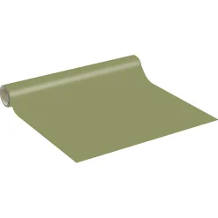 Rouleau adhésif décoratif Vinyle au Mètre - Sticker Lavable Imperméable Mur Cuisine Meubles - 60cmx1m - Vert olive