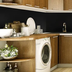 Rouleau adhésif décoratif Vinyle au Mètre - Sticker Lavable Imperméable Mur Cuisine Meubles - 60cmx1m - Noir