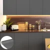 Rouleau adhésif Imperméable Vinyle au Mètre - Sticker Lavable Cuisine Meuble Armoire Porte - 60cmx3m - Gris foncé