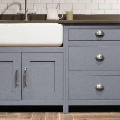 Rouleau adhésif Imperméable Vinyle au Mètre - Sticker Lavable Cuisine Meuble Armoire Porte - 60cmx1m - Argent
