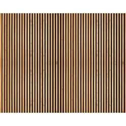 Rouleau revêtement adhésif vinyle au mètre - Sticker mural tête de lit - LATTES DE BOIS CONTEMPORAINES - 120x160cm
