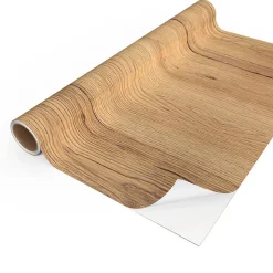 Rouleau revêtement adhésif vinyle au mètre - Sticker lavable Cuisine Meuble Armoire Porte - BOIS D'ALASKA - 60x200cm
