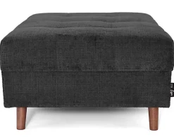 Rune - pouf en velours texturé - Lisa Design