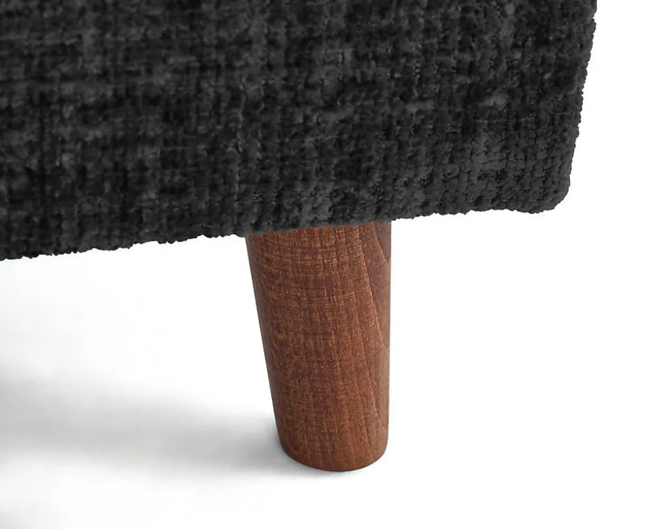 Rune - pouf en velours texturé - Lisa Design