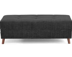 Rune - pouf en velours texturé - Lisa Design