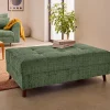 Rune - pouf en velours texturé - Lisa Design