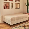 Rune - pouf modulable - en velours côtelé - Lisa Design