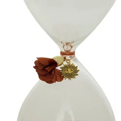 Sablier Belli H.20cm verre assorti- Violet- Atmosphera