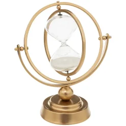 Sablier déco Bota - métal et verre - doré - H23 cm - Atmosphera