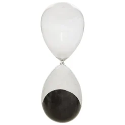 Sablier Mani H.45cm verre assorti- Blanc- Atmosphera