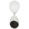 Sablier Mani H.45cm verre assorti- Noir- Atmosphera