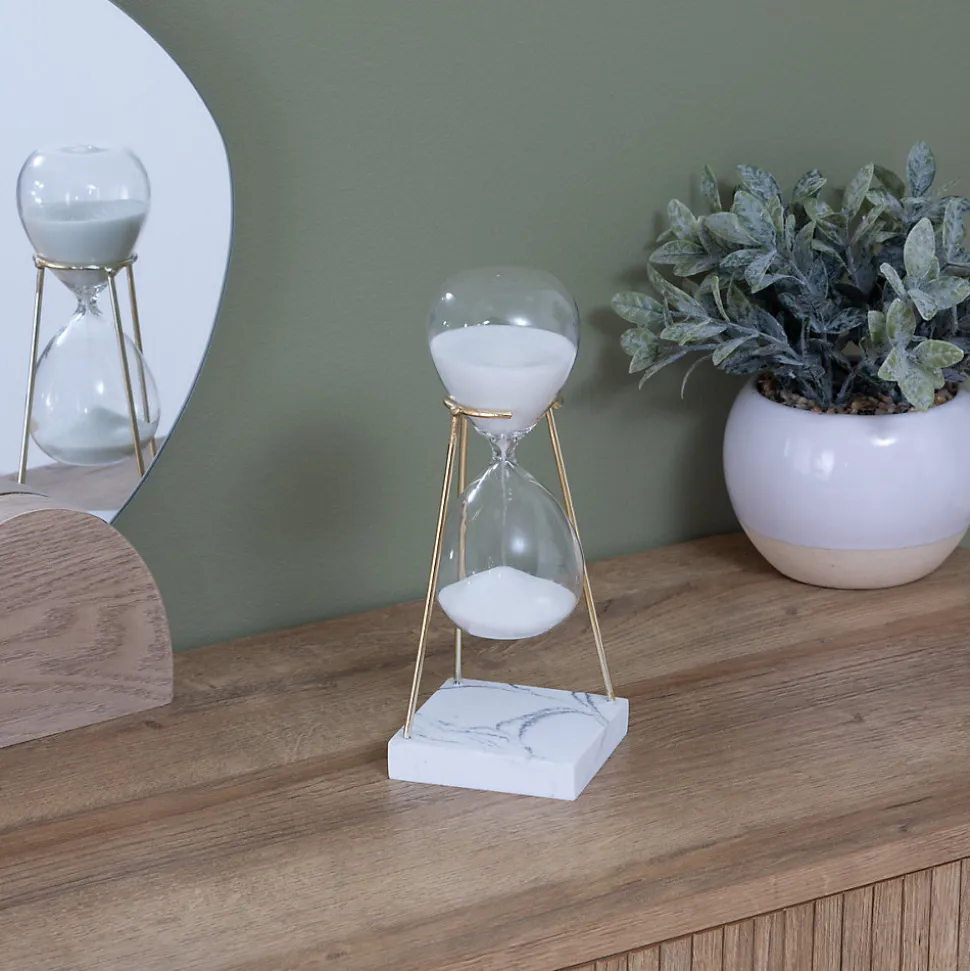 Sablier Olen gris H21cm - Atmosphera