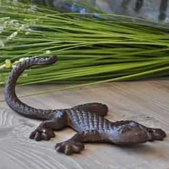 Salamandre Fonte marron 6x13x23cm