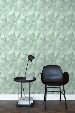 Sanders & Sanders papier peint graphique 3D vert menthe - 50 x 900 cm - 935274