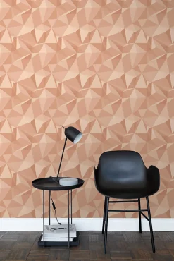 Sanders & Sanders papier peint graphique 3D rose terracotta - 50 x 900 cm - 935273