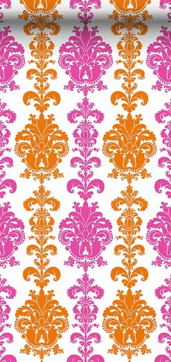 Sanders & Sanders papier peint baroque rose et orange - 53 cm x 10.05 m - 935222
