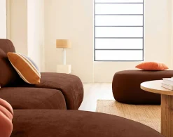 Santorini - pouf modulable - en tissu texturé - Lisa Design