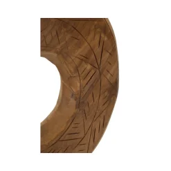 Sculpture en bois marron 28x10x38 cm