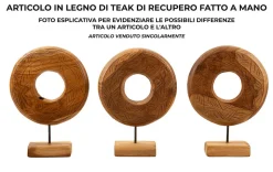 Sculpture en bois marron 28x10x38 cm