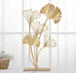 Sculture en métal Leaf 26x11.5x44.5 cm