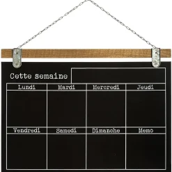Semainier ardoise 69x50 cm - Atmosphera