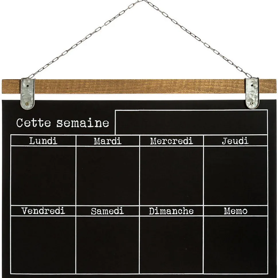 Semainier ardoise 69x50 cm - Atmosphera