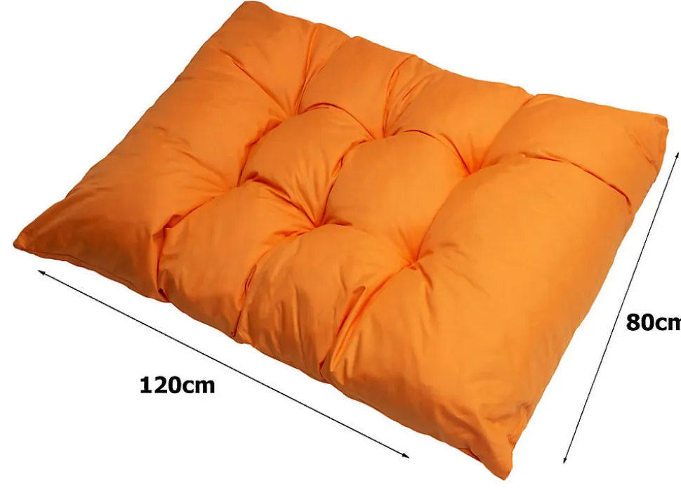 Set 7 coussins palette assises 120x80 dossiers 120x40 kit coussins canapé de jardin Orange coussins pour mobilier de jardin
