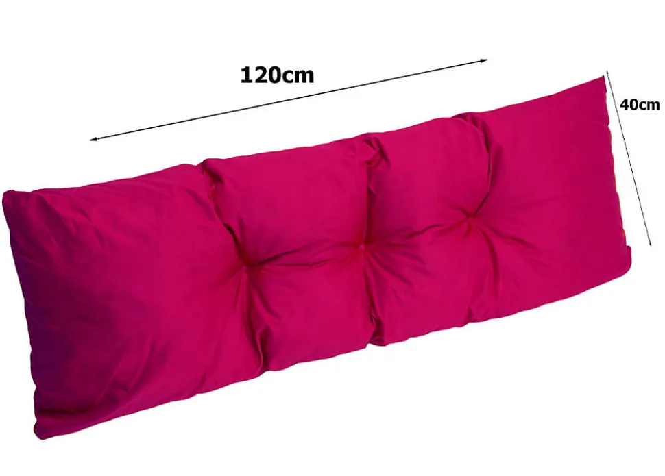 Set 7 coussins palette assises 120x50 dossiers + 120x40 kit coussins canapé de jardin Rosa coussins pour mobilier de jardin