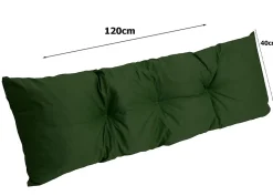 Set 7 coussins palette assises 120x50 dossiers + 120x40 kit coussins canapé de jardin Vert coussins pour mobilier de jardin