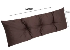 Set 7 coussins palette assises 120x50 dossiers + 120x40 kit coussins canapé de jardin Marron coussins pour mobilier de jardin