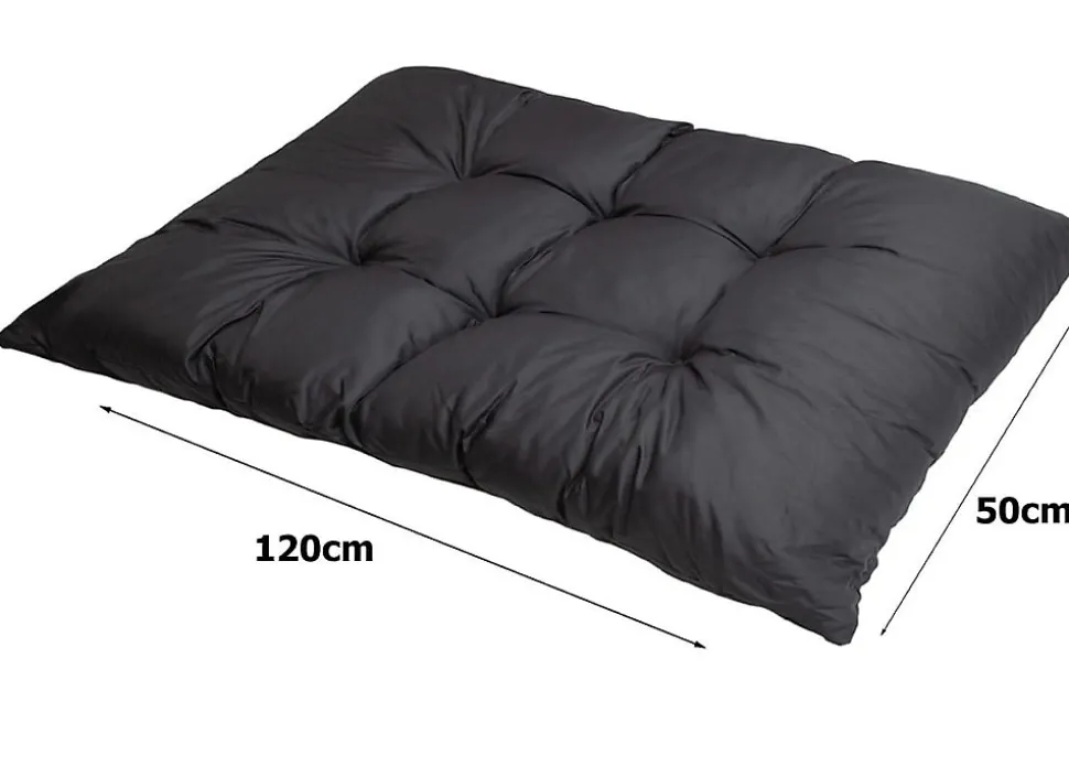 Set 7 coussins palette assises 120x50 dossiers + 120x40 kit coussins canapé de jardin Anthracite coussins pour mobilier de jardin