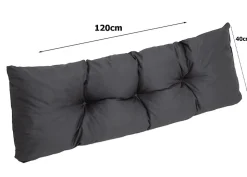 Set 7 coussins palette assises 120x50 dossiers + 120x40 kit coussins canapé de jardin Anthracite coussins pour mobilier de jardin